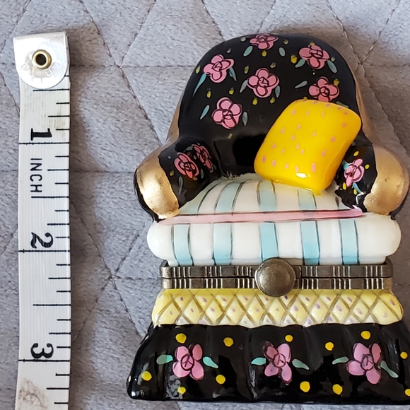 Vintage ceramic hand ring holder , Vintage Sofa hand painted abott collection - Picture 5 of 7